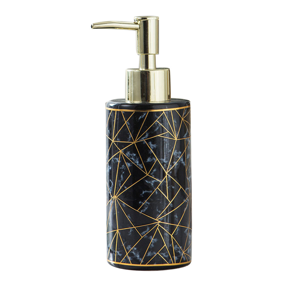 Stylish Marble Design Ceramic Liquid Soap Dispenser Pump Bottle For Washroom Hand Sanitizer Dispenser Bathroom Accessories 300ml