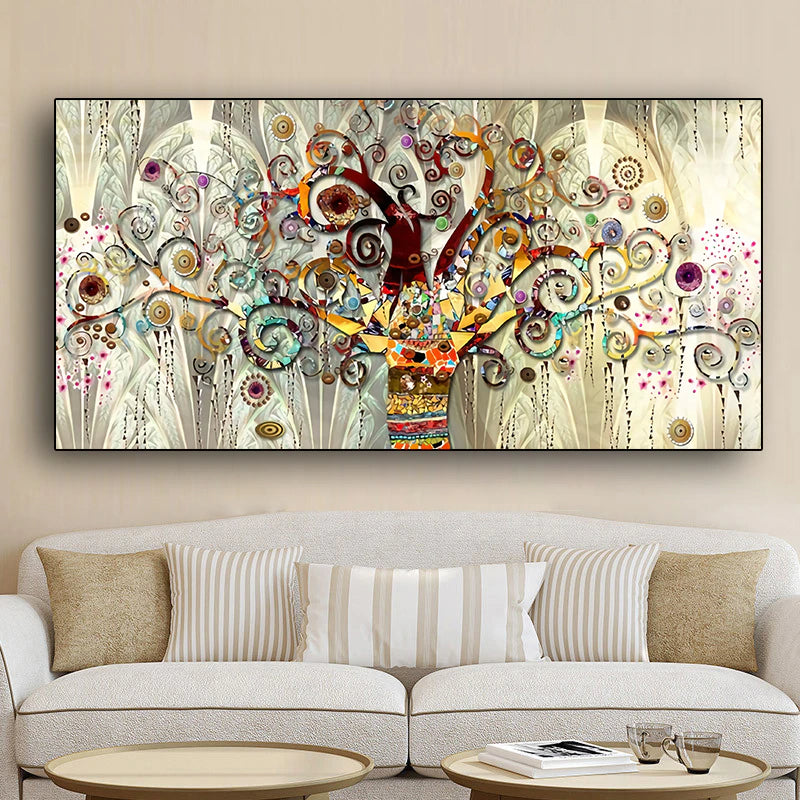 Tree Of Life Famous Artists Abstract Symbolist Wall Art Fine Art Canvas Print Picture For Luxury Living Room Bedroom Art Decor