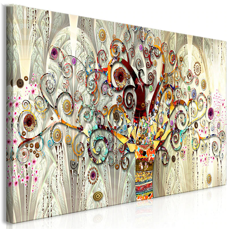 Tree Of Life Famous Artists Abstract Symbolist Wall Art Fine Art Canvas Print Picture For Luxury Living Room Bedroom Art Decor