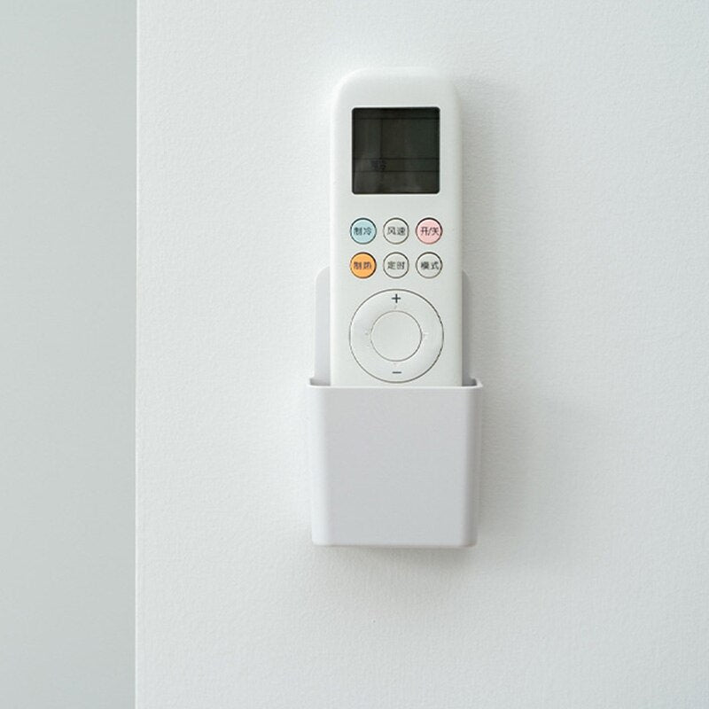 Wall Mounted Pouch For Storing Remote Control Mobile Phone Pocket For Holding Air Conditioning Remote Control Self Adhesive Installation