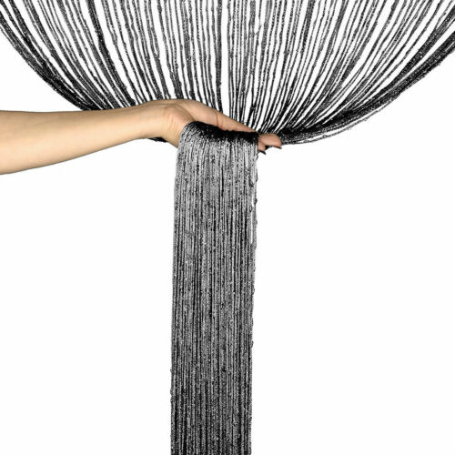 Shiny String Tassels Curtain Decorative Partition For Walls Room Dividers Doorways Privacy String Curtain For Living Room Bedroom Stylish Home Decor