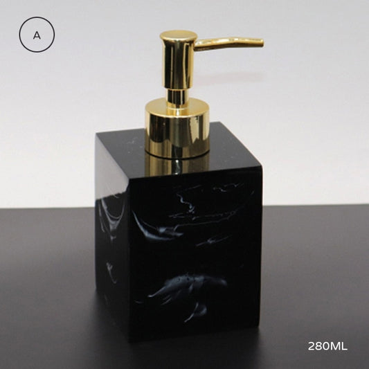 Black Marble Design Bathroom Accessories Set Toothbrush Holder Tissue Box Storage Tray Soap Dispenser For Luxury Hotel Home Office Washroom Supplies