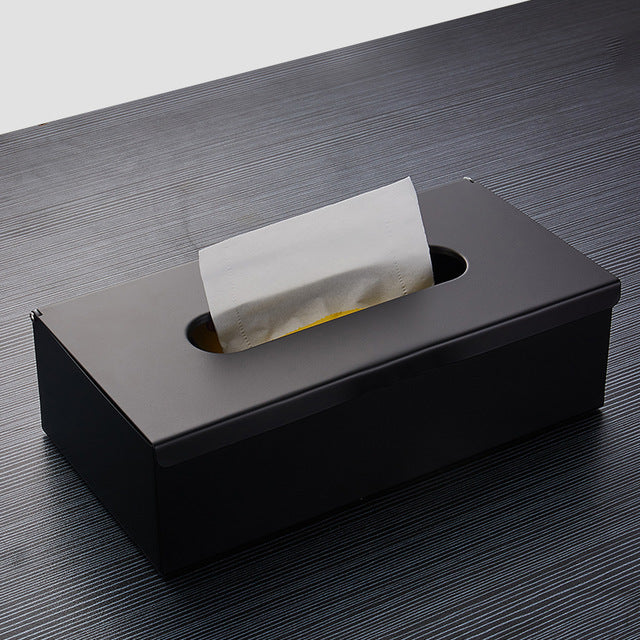 Gold Toilet Paper Holder Box Wall Mounted Gold Black Silver Napkin Dispenser Stainless Steel Tissue Box For Bathroom Or Kitchen