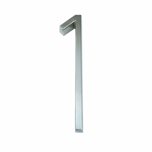 Silver Floating House Numbers For Front Door 12cm Numbers #0-9 Alphabet Letters ABC Zinc Alloy Weather Resistant Modern Outdoor Signage For Home or Office