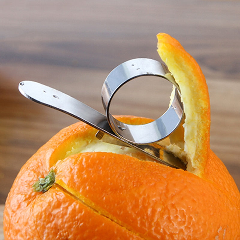 orange fruit peeler