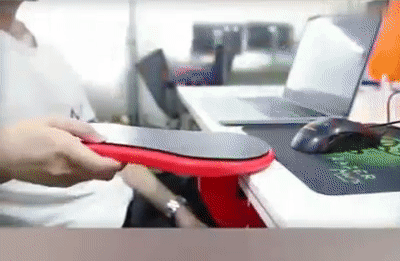 Computer Arm Support Desk Bras Réglable 180° Repose - Rouge –