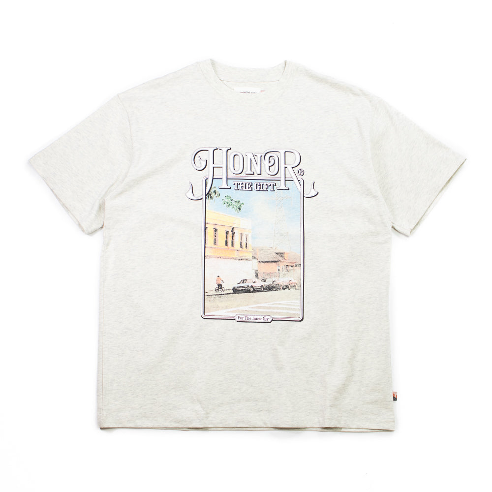 Our Block S/S Tee (Ash Heather) – Corporate