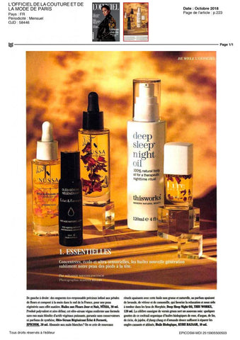 Epicosm oil for dehydrated skin
