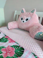 Flamingo Dreams - Large Cuddle Up Minky Dot Blanket