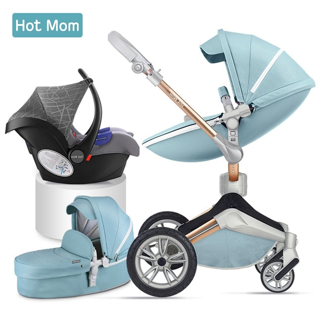 blue 3 in 1 travel system