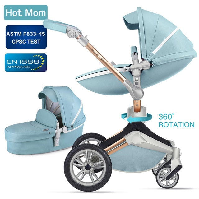 blue 3 in 1 travel system