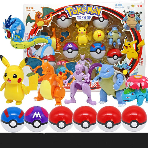 10pcs Pokemon Anime Figures Eevee Pikachu Charizard Bulbasaur PVC Action  Figure Toys 2-3CM Mini Figurine Model Dolls Kids Gifts