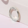 Thin ring for her in 14k gold