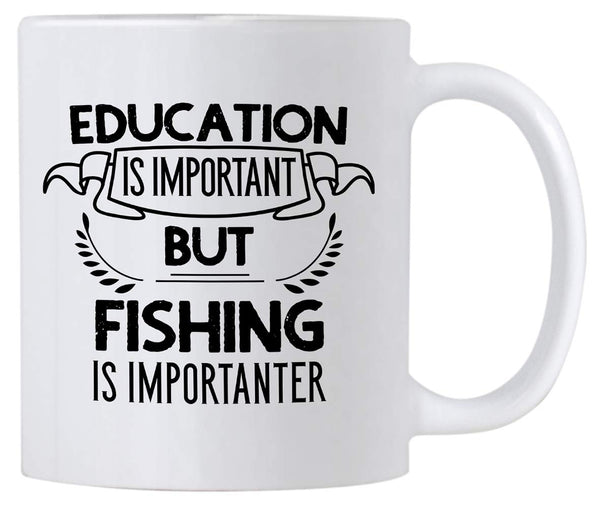 Funny Fishing Gifts. 11 oz Fisherman Mug. I Only Care About Fishing Cu –  Casitika