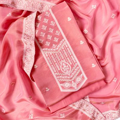 Pure Silk unstitched shirt with beautiful Zari and Meenakari weaved (n –  www.soosi.co.in