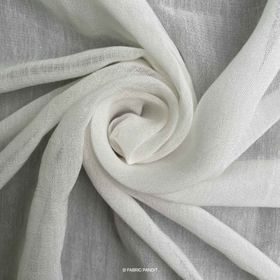 White Dyeable Pure Modal Satin Plain Fabric (Width 44 inches, 100