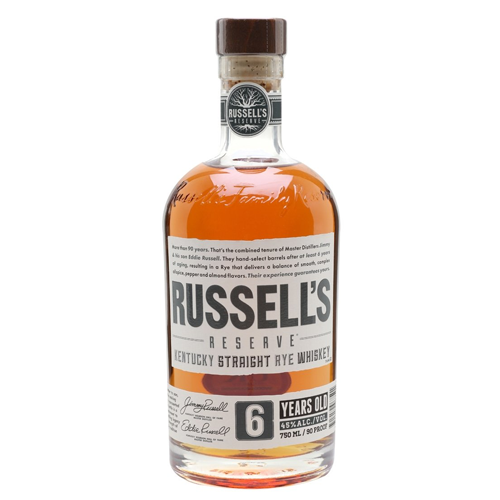 Russell's Reserve Rye Whiskey 6 Year - 750ML – Cost Plus Liquors