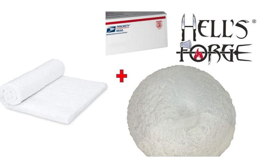 Hellcote 3000 Refractory Cement for Ceramic Fiber Blankets to Be used on Any Brand Including All Hell's Forge Brand Propane Forge Units - 5 lbs, Men's