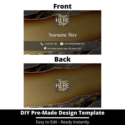 DIY Business Card Template Editable Business Card Premade 