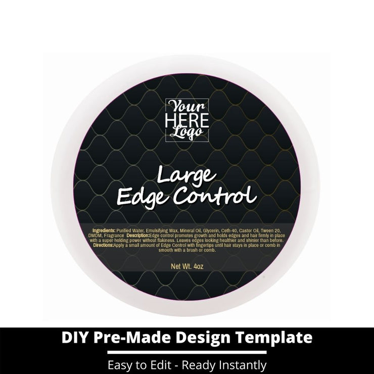 Large Edge Control Top Label Template 51