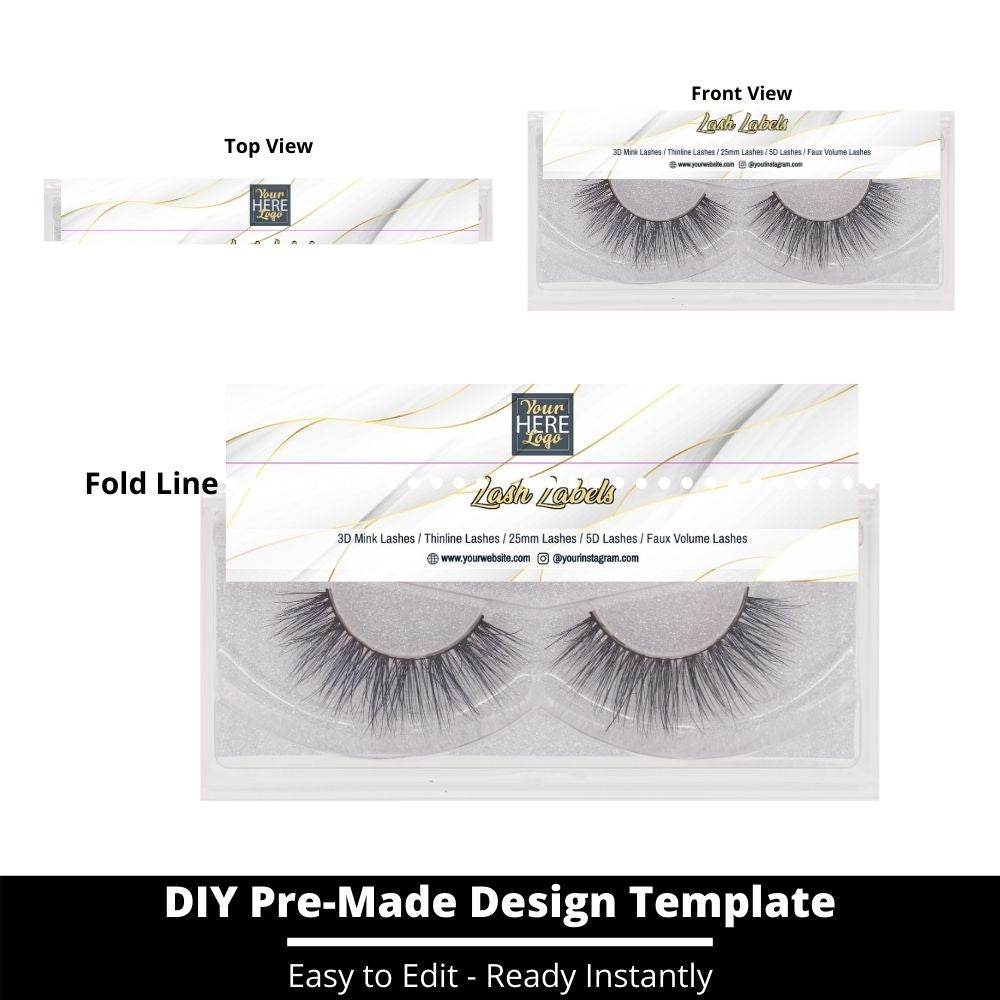 Download Lash Label Template 103 (Design Your Lash Label) - Private Label Branding