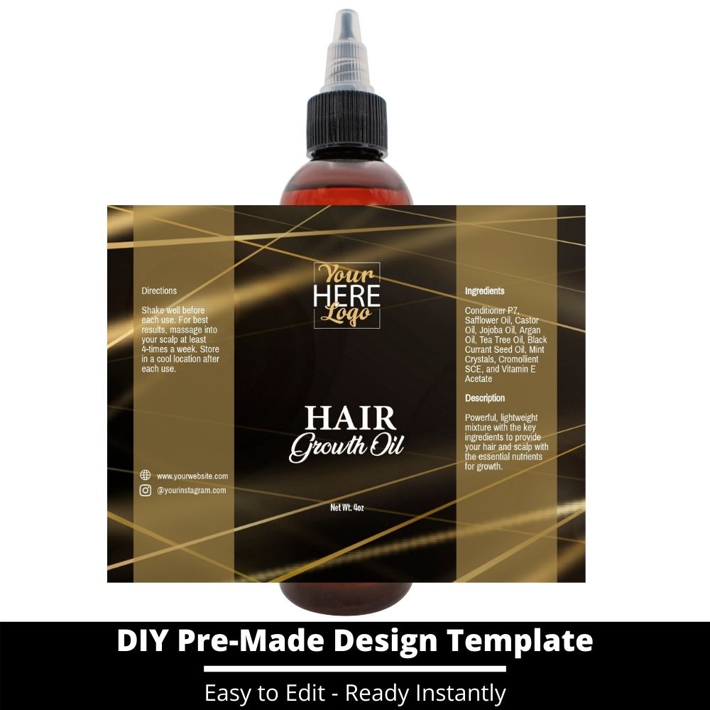Download Hair Growth Oil Template 170 - Private Label Branding