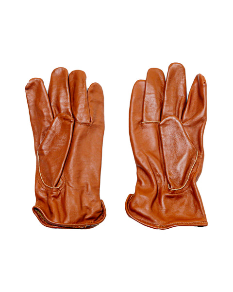 old leather gloves