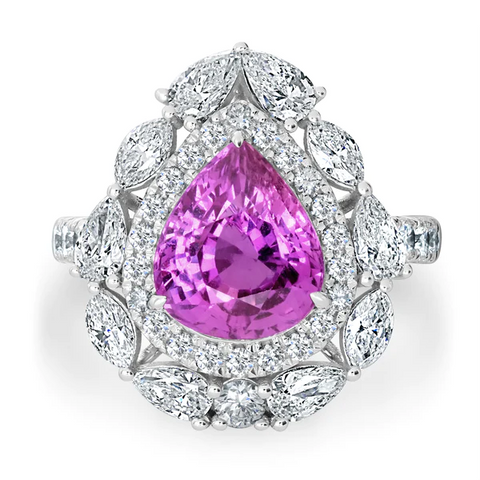 pink sapphire ring