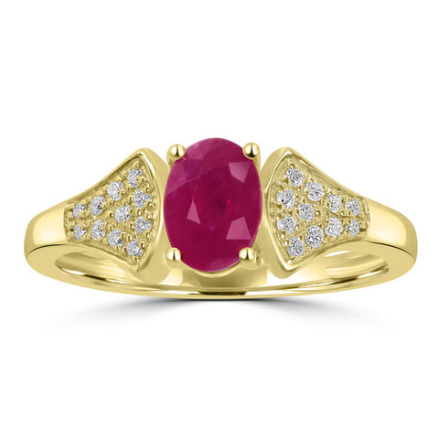  RUBY YELLOW GOLD RINGS