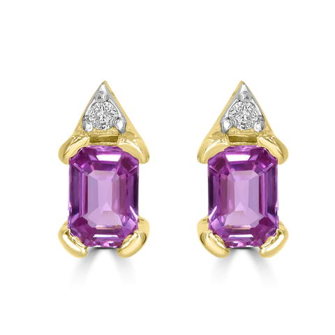 PINK SAPPHIRE EARRING 