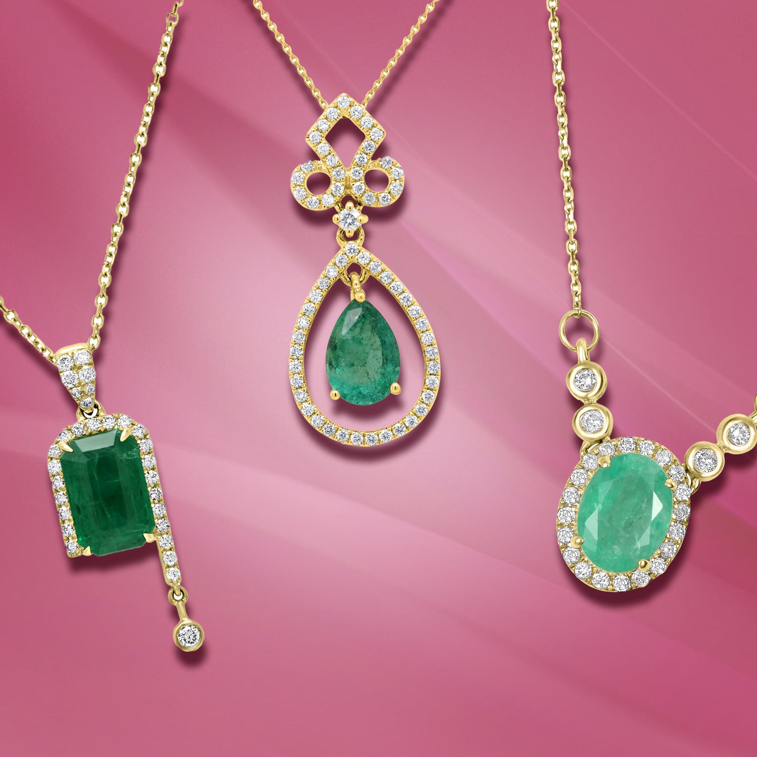 emerald pendant necklace