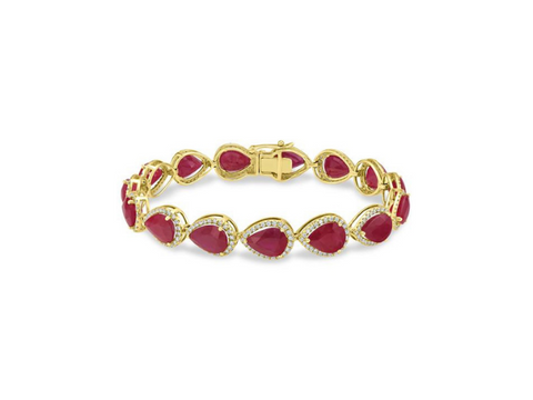 Ruby Tennis Bracelet