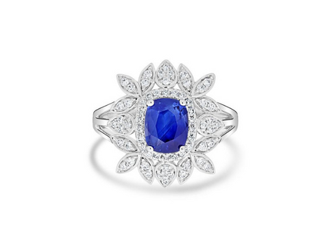 Sapphire engagement ring