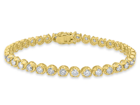 YELLOW GOLD DIAMOND BRACELET 