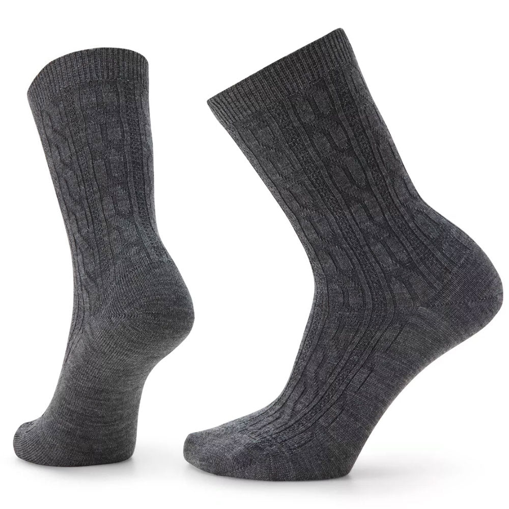 SmartWool Larimer Merino Wool Crew Socks - Black/Taupe Heather — Dave's New  York