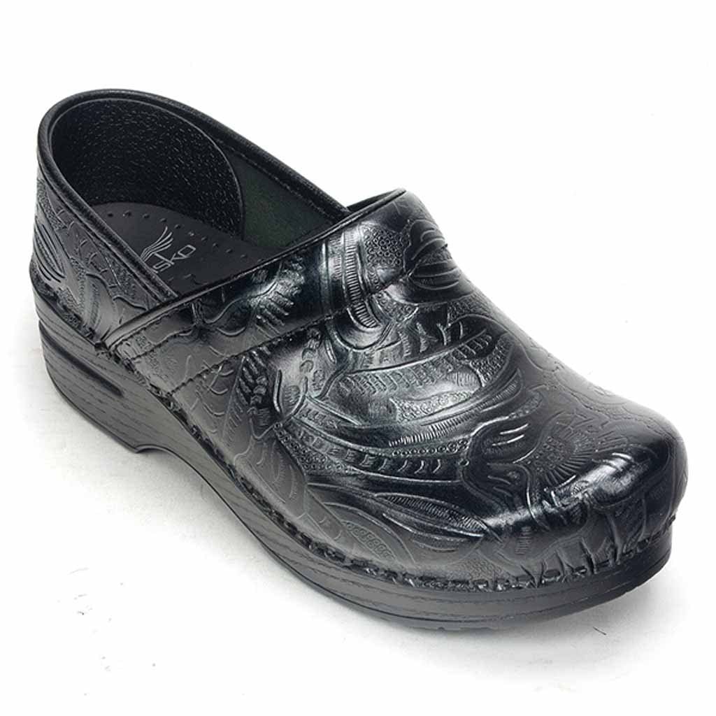 Dansko Professional Tooled Leather Clogs Dress Your Feet In This Pair Of Ladies Footwear 7416