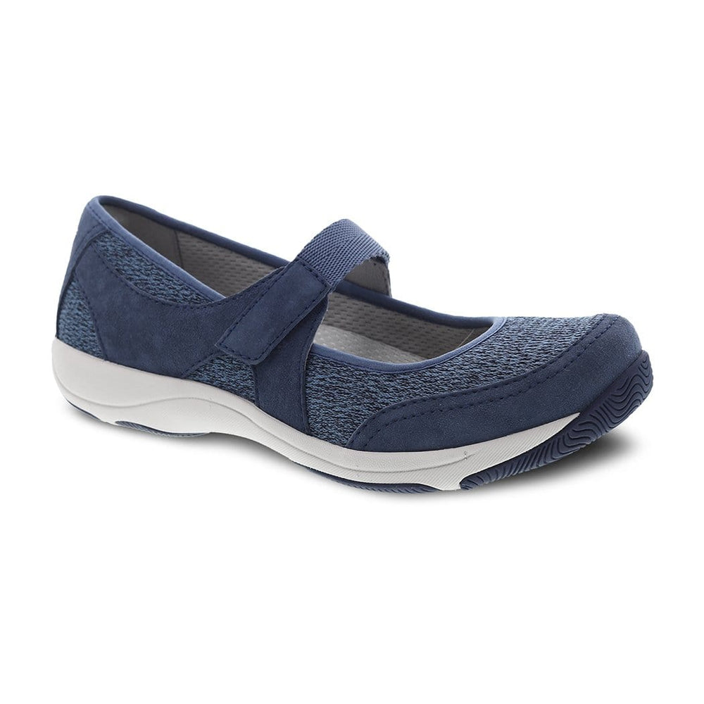 blue suede mary janes
