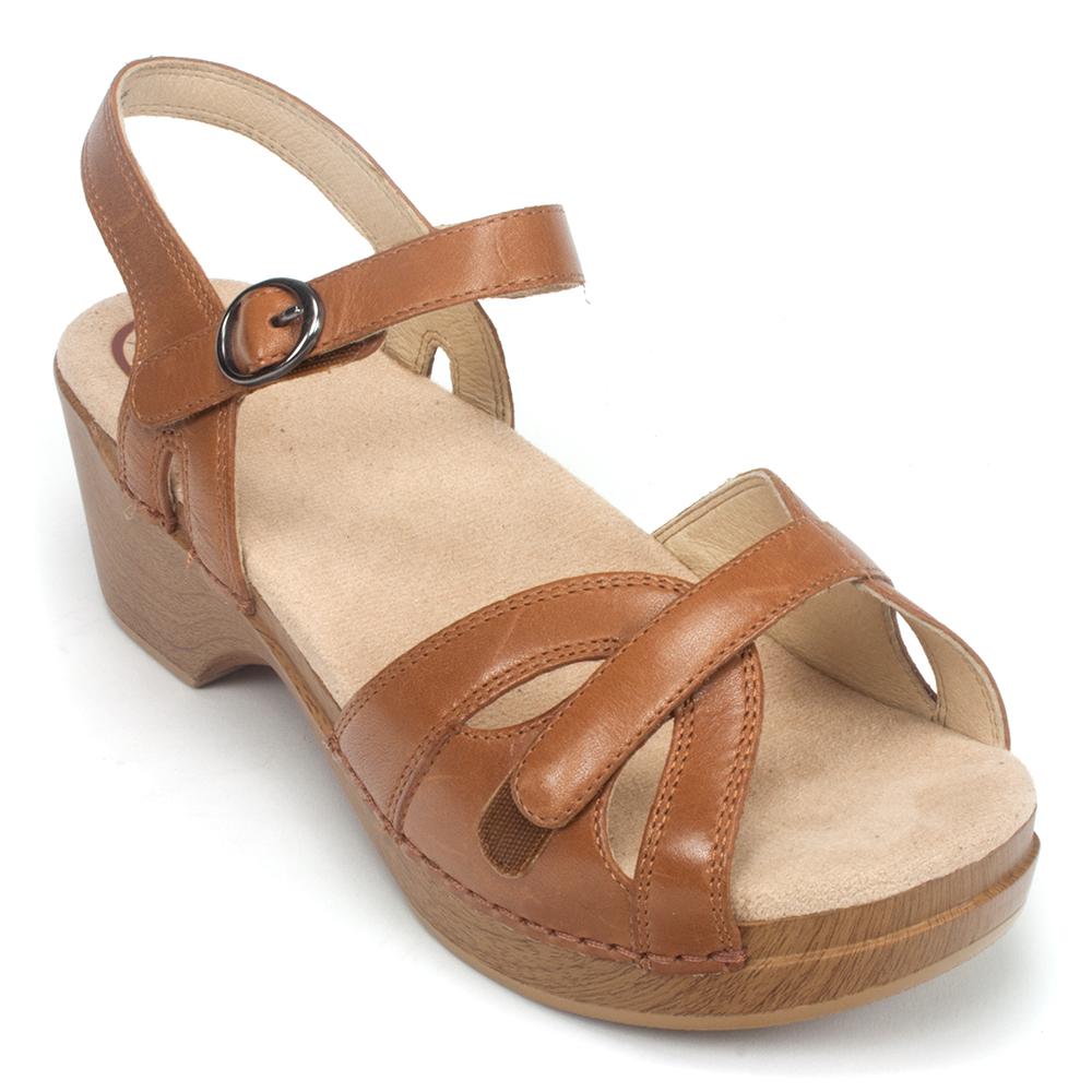 Dansko Season Women's Leather Vintage Quarter Ankle Strap Sandal Shoe ...