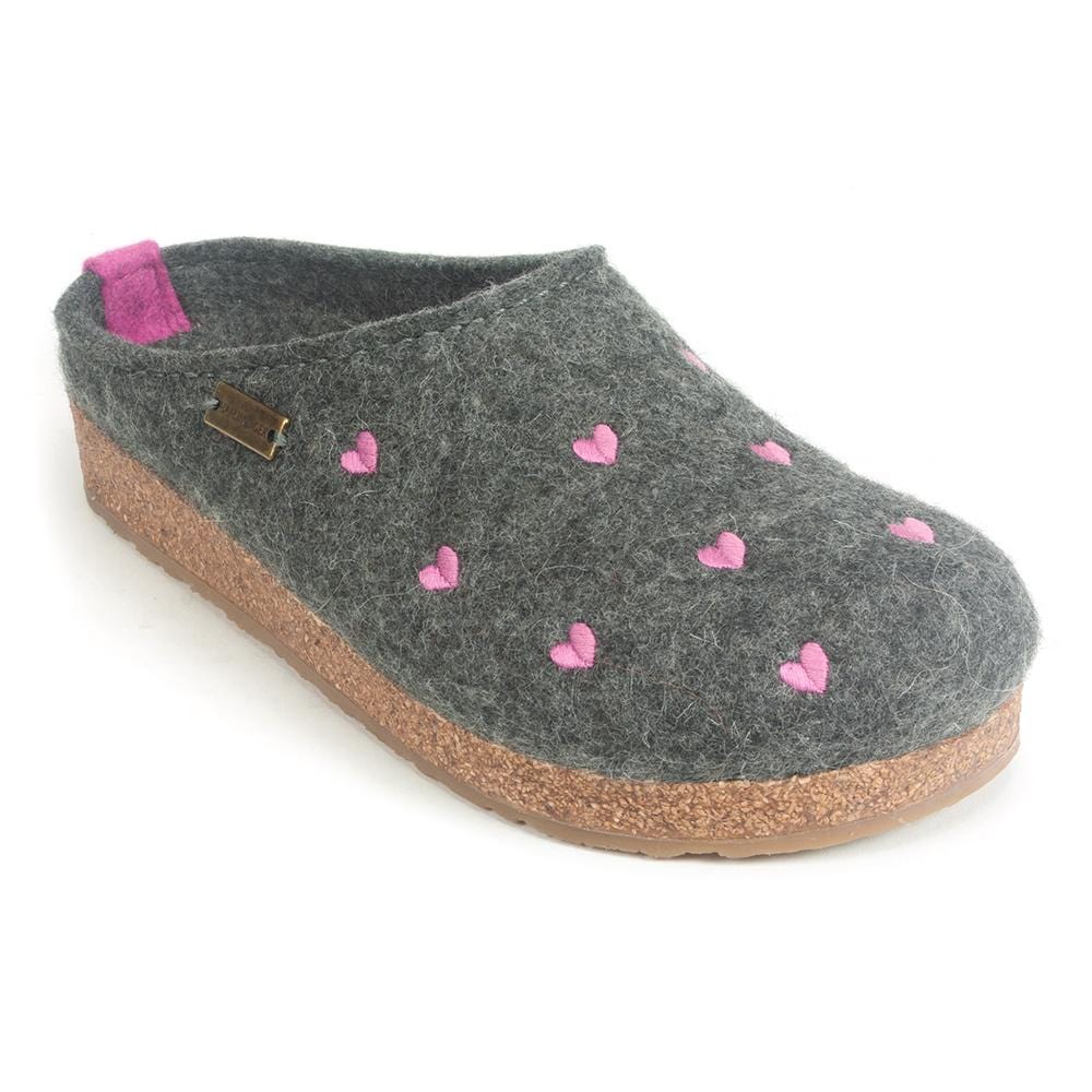 haflinger heart clogs