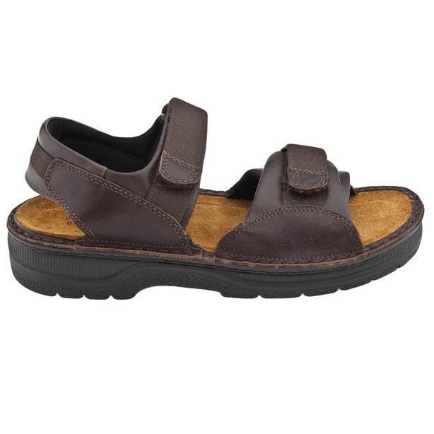 mens leather velcro sandals