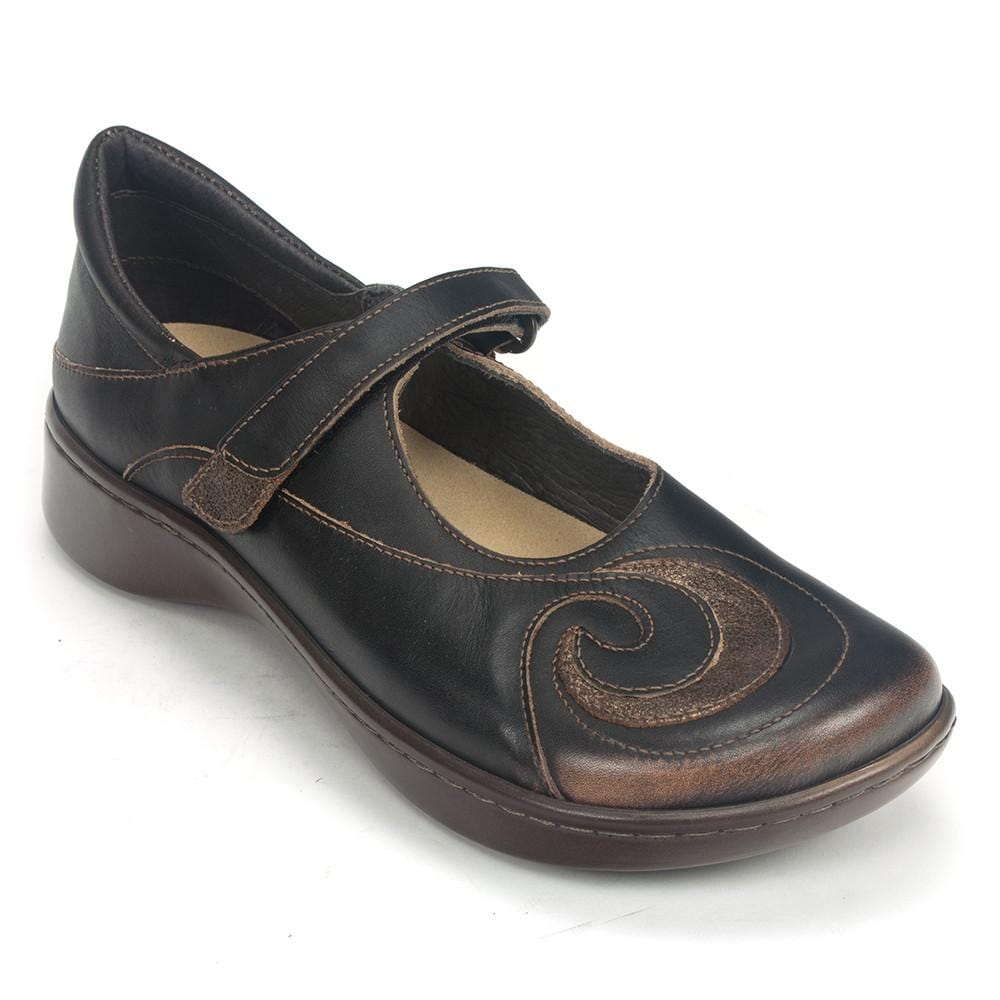 Naot Sea Women's Leather Swirl Design Mary Jane Low Heel – Simons Shoes