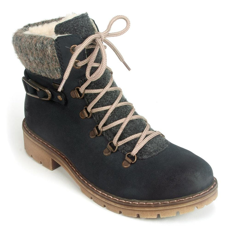 rieker faux leather winter boots