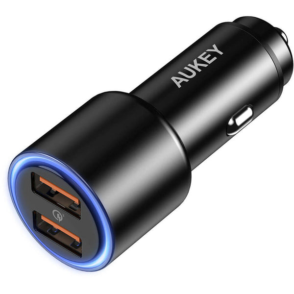 AUKEY CC-Y18S Dual (USB-C/USB-A) LED Car Charger - 36W