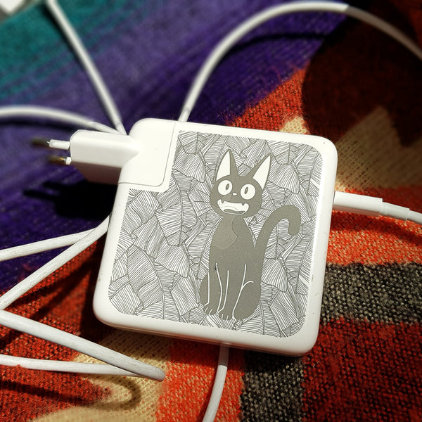 iMac charger with kiki's delivery service engraving