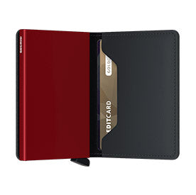 SECRID Slimwallet Matte Black Red