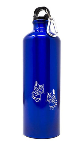 Aluminium drinking bottle 750 ml blue