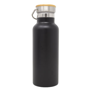 Double-walled drinking bottle 500 ml black