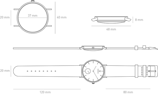 kerbholz horloge fritz | Dimentions