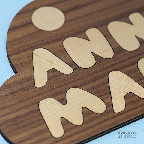 Wooden name puzzle large