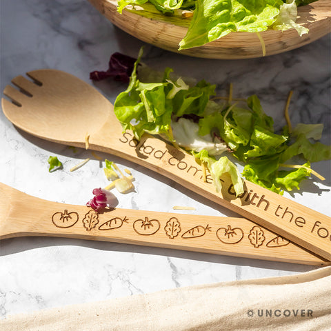 Bamboo salad set